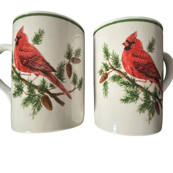 Christmas Woodland
by AMERICAN ATELIER Pair of Mugs Cups Cardinal - Picture 2 of 7